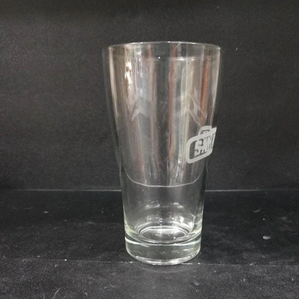 Smirnoff Vodka Logo Pint Glass, Clear Heavy Beer‎ Glass, Replacement Drinkware